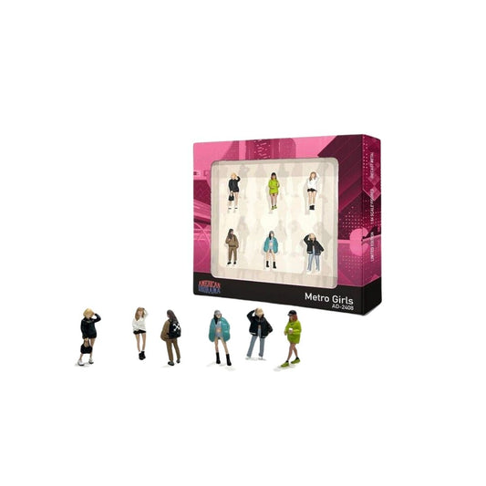 Figure Set: Metro Girls AD-2408, American Diorama 1:64