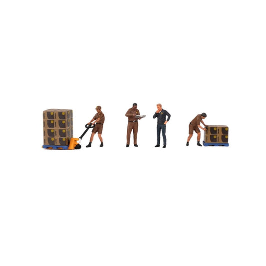 Figurine: UPS Driver and workers MGTAC30, Mini GT 1:64 (AC30)