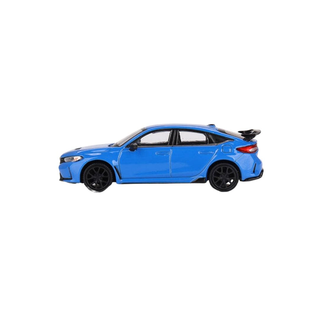 Honda Civic Type R Boost Blue Pearl 2023, Mini GT 1:64 (637)