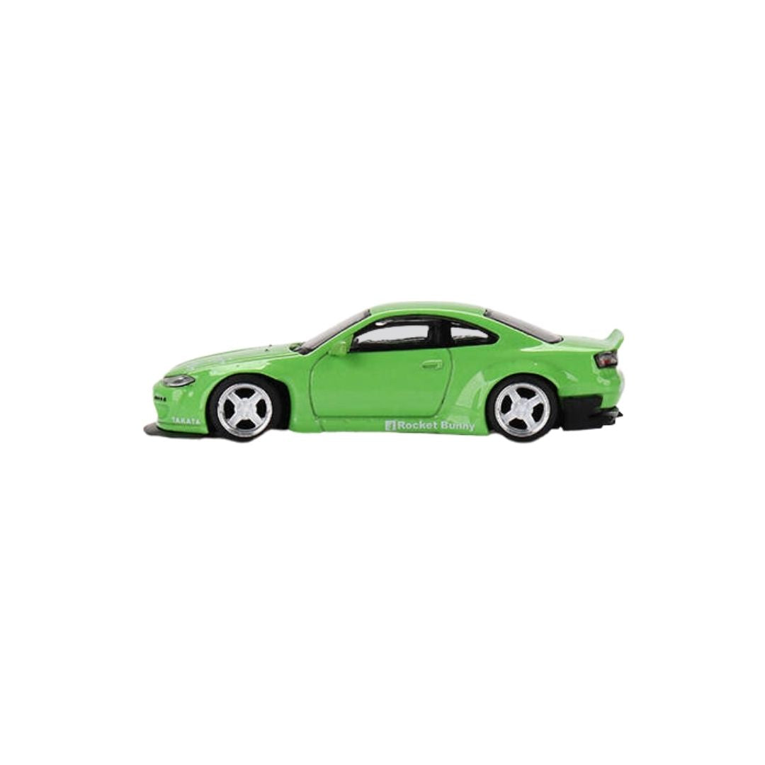 Nissan Silvia Pandem S15 Green, Mini GT 1:64 (500)