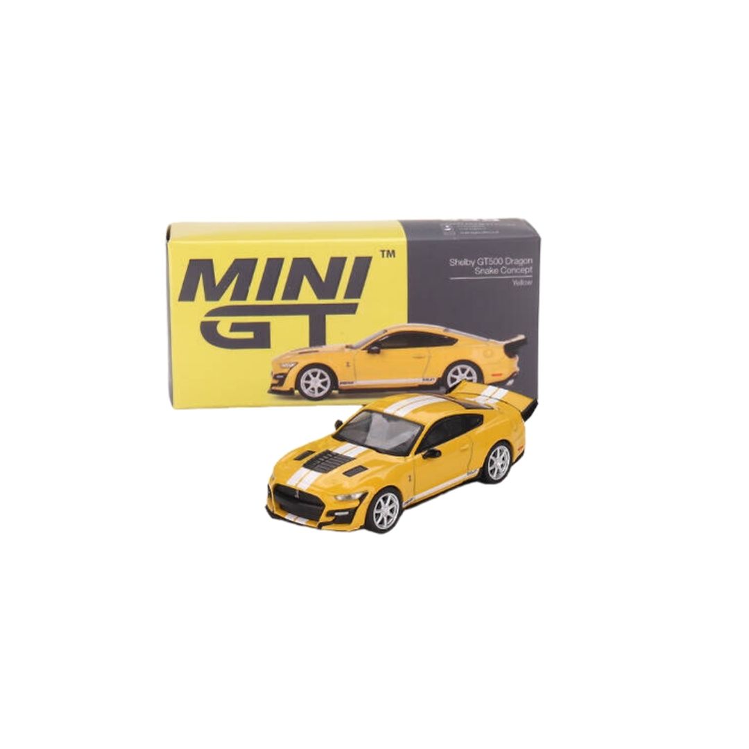 Shelby GT500 Dragon Snake Concept Yellow, Mini GT 1:64 (535)