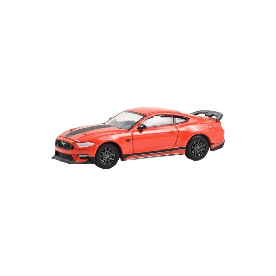 The Drive Home to the Mustang Stampede Series 1 - 2021 Ford Mustang Mach 1 - Race Red Solid Pack 13340-E, Greenlight 1:64